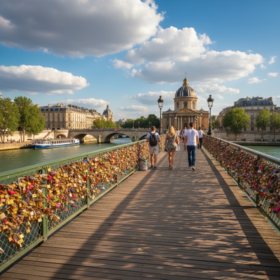Мост Pont des Arts в Париже