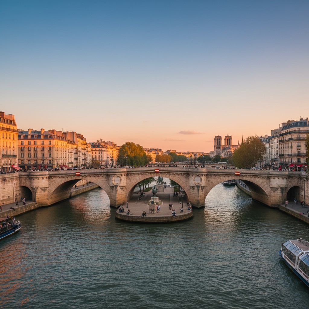 Мост Pont Neuf в Париже